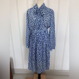 Vintage Givenchy Sport 3 Piece Skirt Set Blue Floral Print  Women’s Size 8